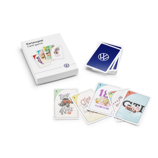 Original VW Kartenspiel Auto Mau-Mau Spielkarten Fahrzeuge 000087525G
