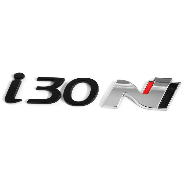 Original Hyundai i30N Schriftzug Aufkleber Heckklappe Emblem Logo schwarz/rot 86320S0750