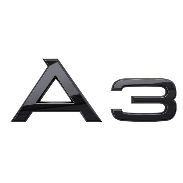 Original Audi A3 Schriftzug Modellbezeichnung Aufkleber Emblem Logo schwarz 8Y4853741T94