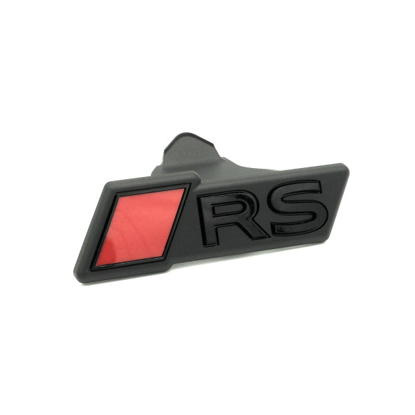 Original Audi RS Schriftzug Kühlergrill Emblem Plakette Logo schwarz 8Y0853736F