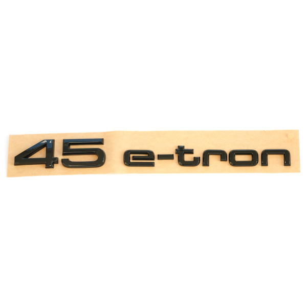 Original Audi 45 e-tron Schriftzug schwarz Black Edition Emblem 89A853744DT94
