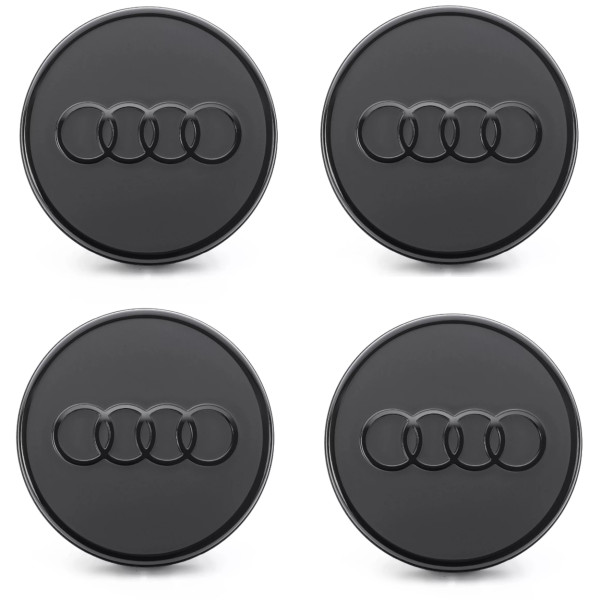 Original Audi Radzierkappen Nabenkappe Nabendeckel Felgendeckel schwarz 85H071006A