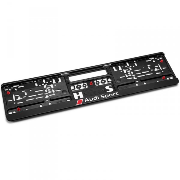 Audi Kennzeichenhalter Original Audi Sport Kennzeichen Halterung schwarz
