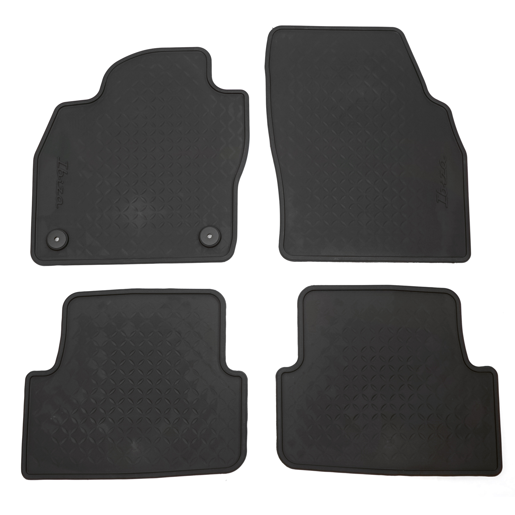 Original Seat Ibiza 5 (6F) Gummi Fußmatten Allwetterfußmatten 4x  Gummimatten schwarz 6F1061500A041