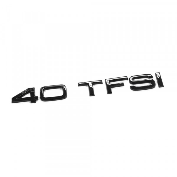 Original Audi 40 TFSI Schriftzug schwarz Tuning Exclusive Black Edition Heckklappe Emblem