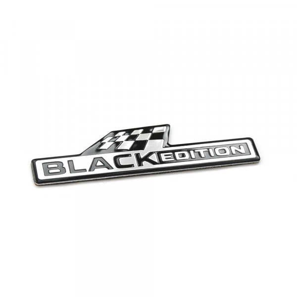 Original Skoda Black Edition Dekorfolie B-Säule Schriftzug Logo Emblem chrom