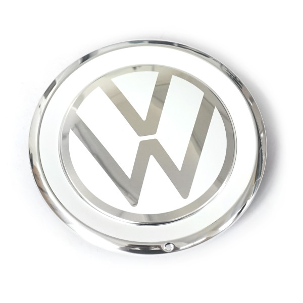 Original VW up! Radzierkappe Radkappe Felgendeckel Nabenabdeckung Kappe weiß/chrom