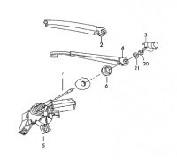 Heckwischermotor Wischerarm Spritzdüse Golf 4 Original VW Heckwischermotor Wischerarm Spritzdüse Golf 4 Original VW
