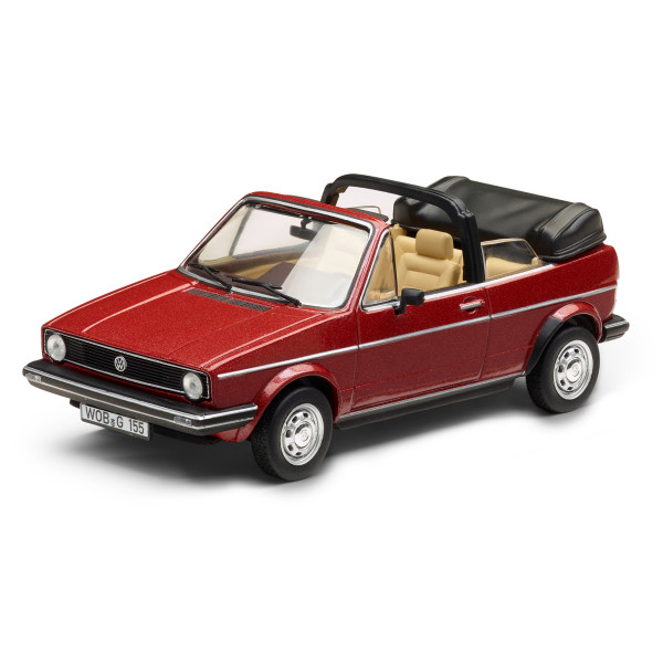 Original VW Golf I Cabriolet Modellauto 1:43 rot Miniatur 155099300645
