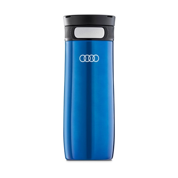Original Audi Sport Trinkbecher Edelstahl blau Thermosflasche