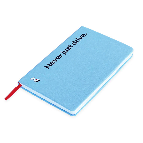 Original Hyundai Notizbuch N-Design kariert Notizblock Hardcover blau HMD00566