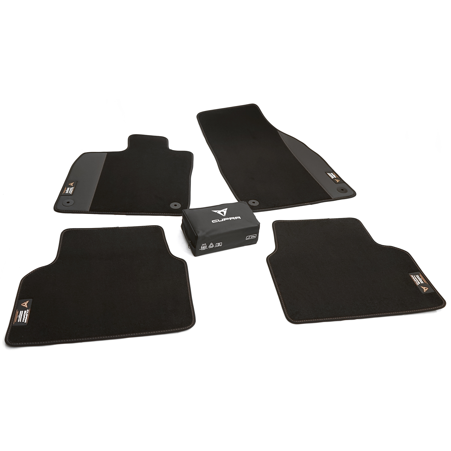 Original CUPRA Born Premium Velours Fußmatten Textilfußmatten Verbandtasche  Sicherheits-Kit 10E093990A