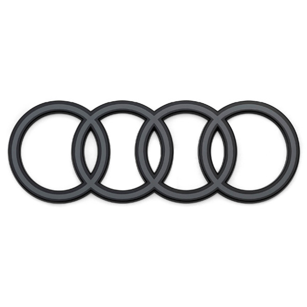 Original Audi A3 (8Y) Limousine Ringe Logo Black Edition Emblem Blackline schwarz/anthrazit