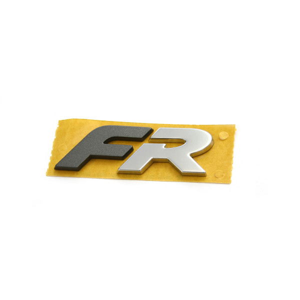 Original Seat FR Schriftzug Logo Heckklappe Formula Racing Tuning Emblem grau-metallic matt