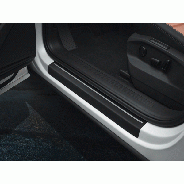 Schutzfolie Einstiegsleisten Original VW Tiguan Allspace Lackschutz Folie  schwarz/silber vorn+hinten