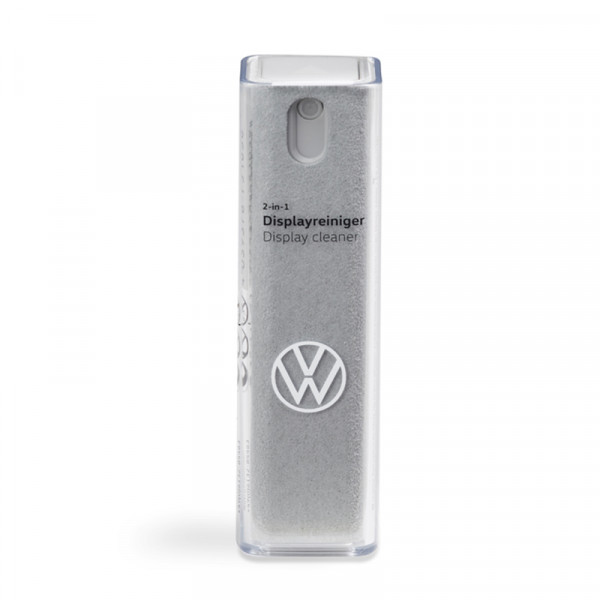 Original VW Displayreiniger 2-in-1 Display Mikrofaserhülle Touchscreen grau 000096311AD573