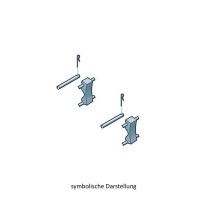 Befestigungsteile Bremsbeläge hinten Original Audi VW Bremsen Beläge 7L0698269 Befestigungsteile Bremsbeläge hinten Original Audi VW Bremsen Beläge 7L0698269