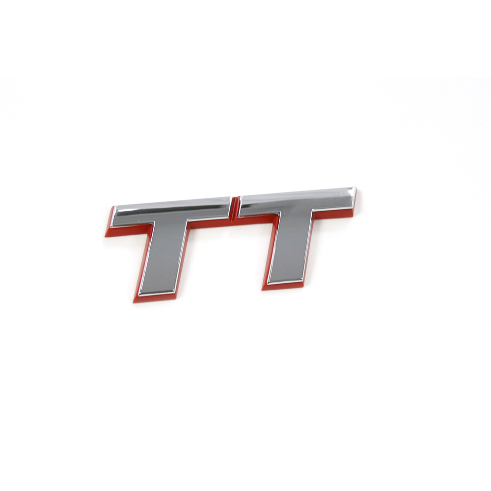 TT Mk1 1998 2006 hinten Logo-Badge Emblem Schriftzug Chrom Rot 