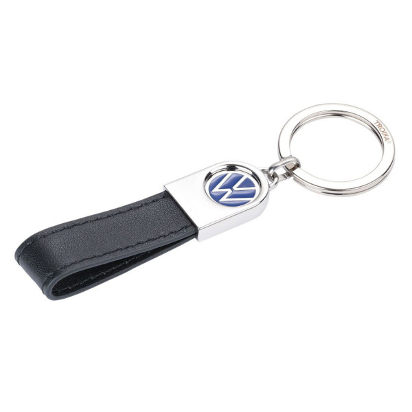 Schlüsselanhänger VW LEATHER Logo Schlüsselring Anhänger Keyring KR24-05