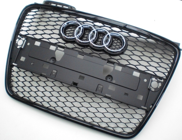 Audi Emblem Logo Holder – For A4 8E B7 / B8 8K / B9 8W – Radiator Grille Accessory