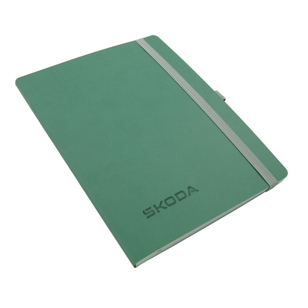 Original Skoda Softcover Notizbuch B5 Format Notizblock grün HVF02-200