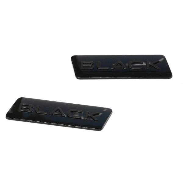 Original VW Golf 8 R Black Edition Plaketten B-Säule Schriftzug Logo Emblem schwarz