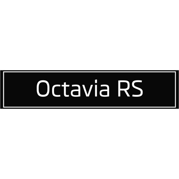 Original Skoda OCTAVIA RS Kennzeichenschild Nummernschild Kennzeichen Typenschild