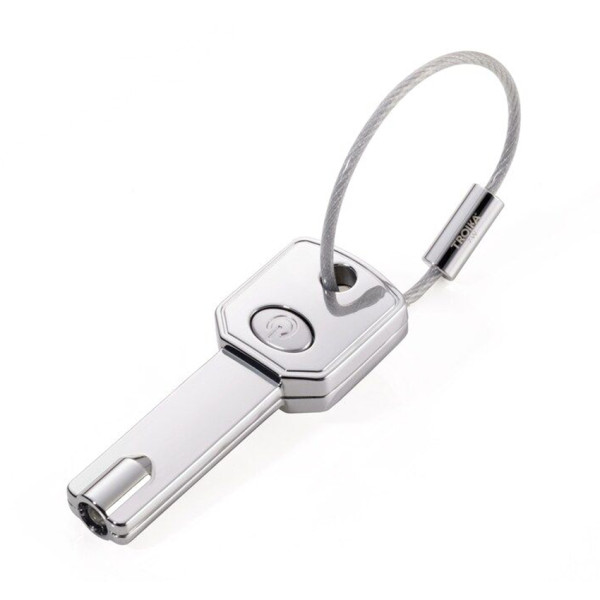 Schlüsselanhänger LIGHT KEY Metallguss Schlüssel LED Keyring grau KR15-40
