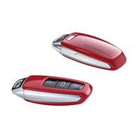 Ontto Autoschlüssel Hülle Für Audi - Leder Case 3-Tasten Blau