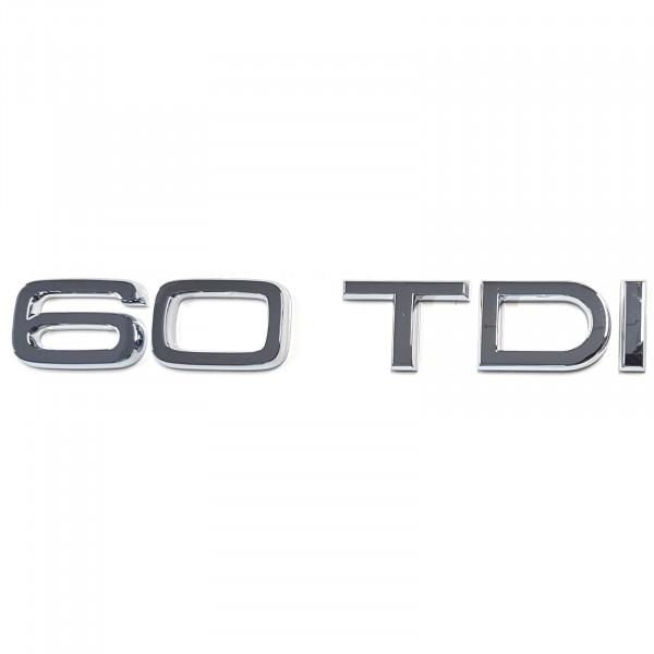 Original Audi Schriftzug 60 TDI Emblem Logo Aufkleber Diesel chrom glänzend 4H0853744H2ZZ