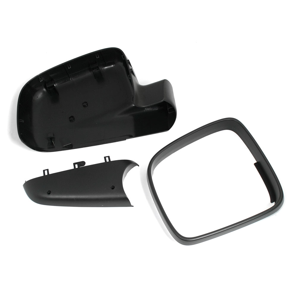 kompatibel mit/Ersatz für' Aussenspiegel Abdeckung Spiegelkappe Rahmen  rechts Gehäuse schwarz passend für T5 Caddy 03-09 : : Auto &  Motorrad