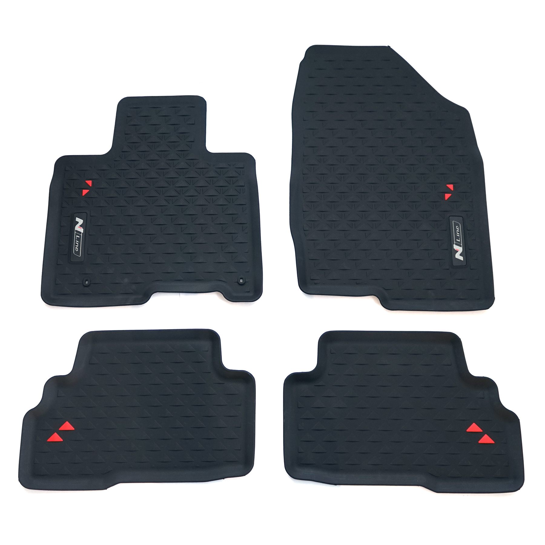 Gummi-Fußmatten passend für Hyundai Tucson Hybrid ab 12/2020 (NX4) -  Autozubehör - Fußmatten