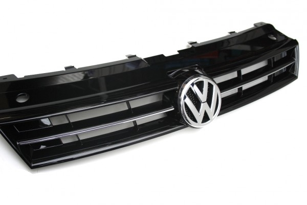VW Kühlergrill Polo Klavierlack schwarz, Original Tuning