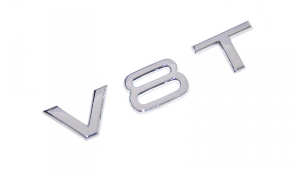 Schriftzug V8T Original Audi Tuning Emblem Kotflügel Typzeichen Chrom 4H08536012ZZ