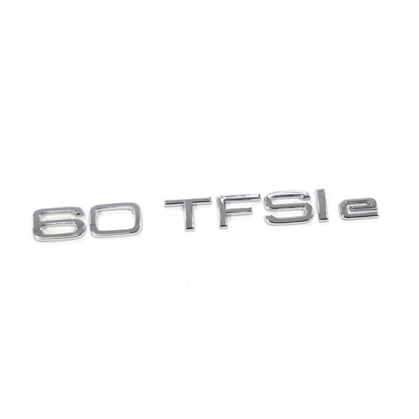 Original Audi 60 TFSIe Schriftzug hinten Heckklappe Emblem Logo chrom