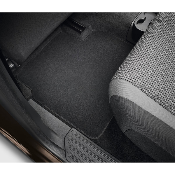 Original VW Amarok Textilfußmatten Velours Fußmatten hinten schwarz 2H0061276WGK