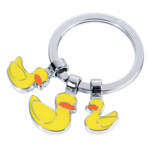 Schlüsselanhänger YELLOW DUCK gelbe Enten Anhänger Keyring KR24-03