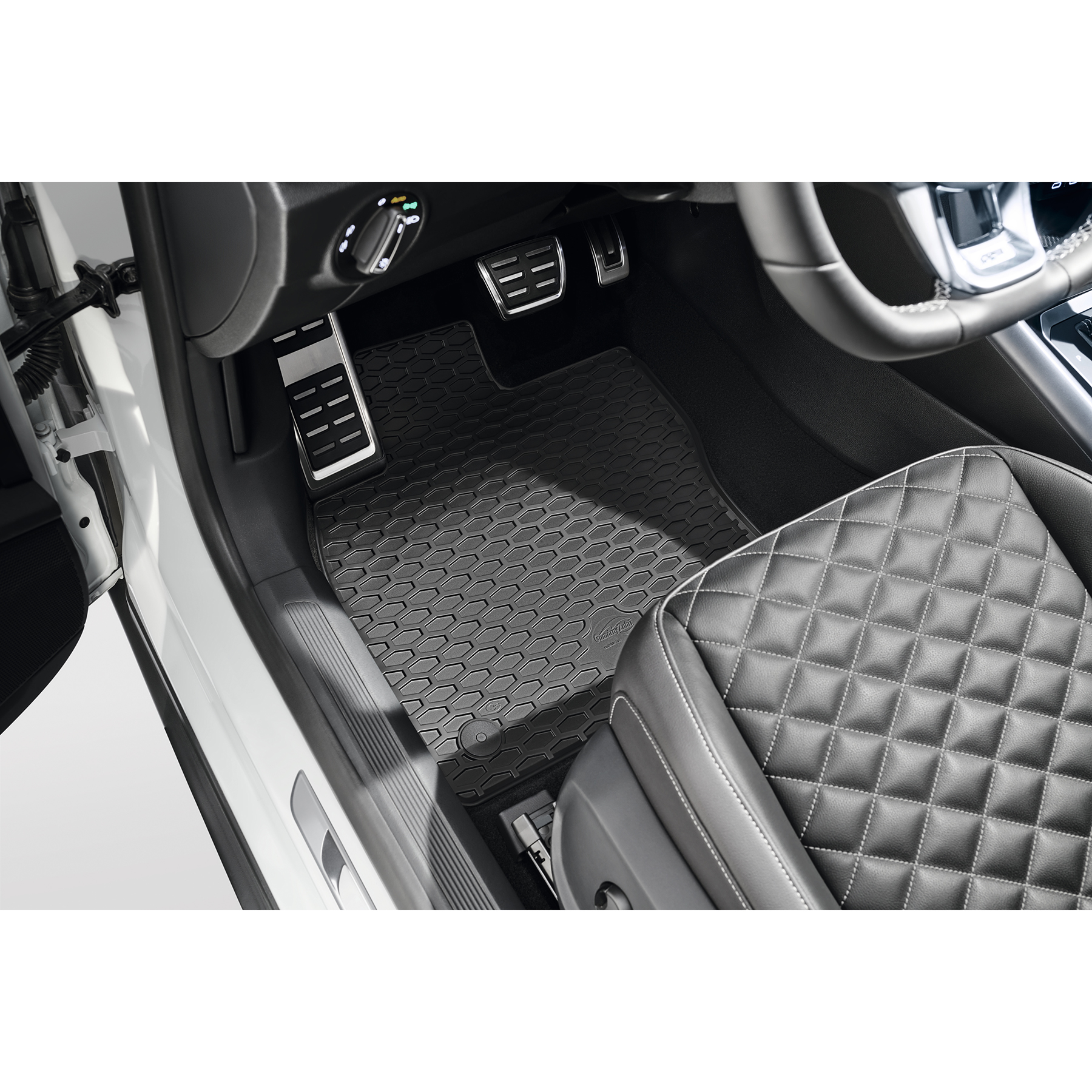 OMAC Gummi Fußmatten für VW Amarok Double Cab 2011-2021 Premium TPE Au
