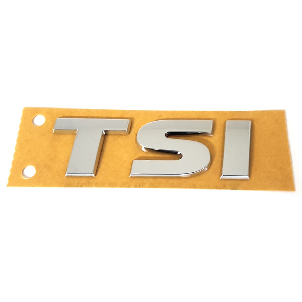 Original VW Schriftzug TSI Logo Aufkleber Emblem chrom/silber 5G08536752ZZ