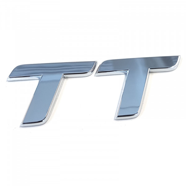 Original Audi Schriftzug TT Emblem Logo Aufkleber Modellbezeichnung chrom glänzend 8J0853741A2ZZ
