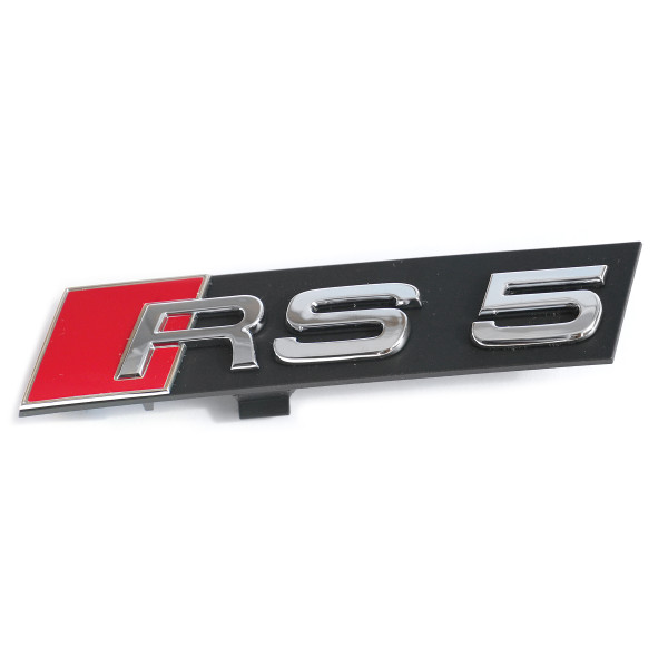 Original Audi RS5 Schriftzug Kühlergrill Emblem Logo vorn Plakette chrom 8T0853736F2ZZ