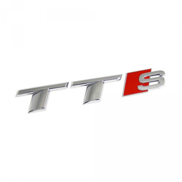 Audi TTS 8S Schriftzug Original Tuning Exterieur Emblem hinten chrom