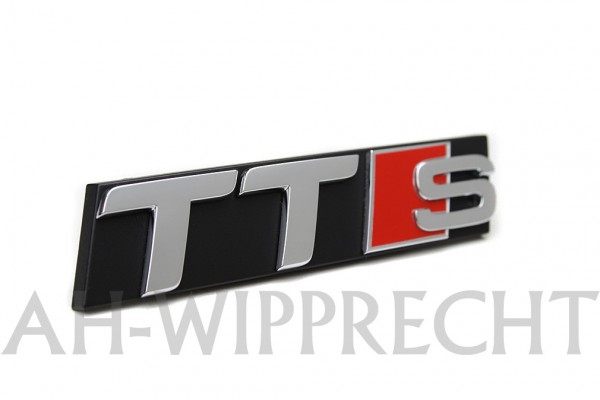 Schriftzug TTS Original Audi Emblem für Kühlergrill Typzeichen Chrom