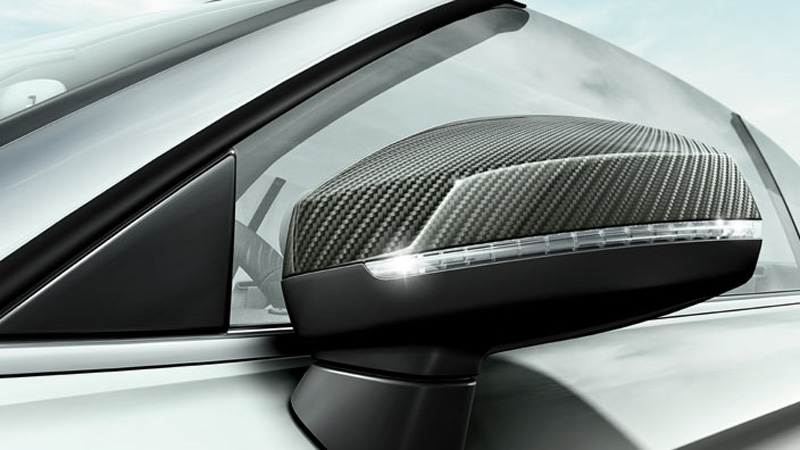 Matt Chrome Spiegelkappen für Audi A3 8V, S3, S line, RS3 