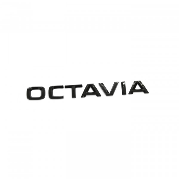 Original Skoda Octavia Schriftzug schwarz Aufkleber Emblem Buchstaben Blackline Logo