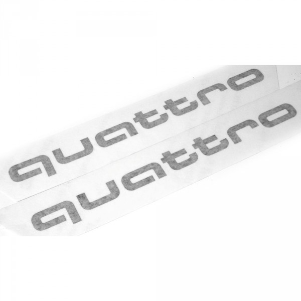 Original Audi Q2 C-Blade Dekorfolie Set quattro Exterieur Schriftzug Florettsilber