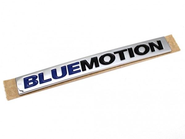 Original VW Bluemotion Schriftzug hinten Heckkleppe Emblem Logo Zeichen chrom blau