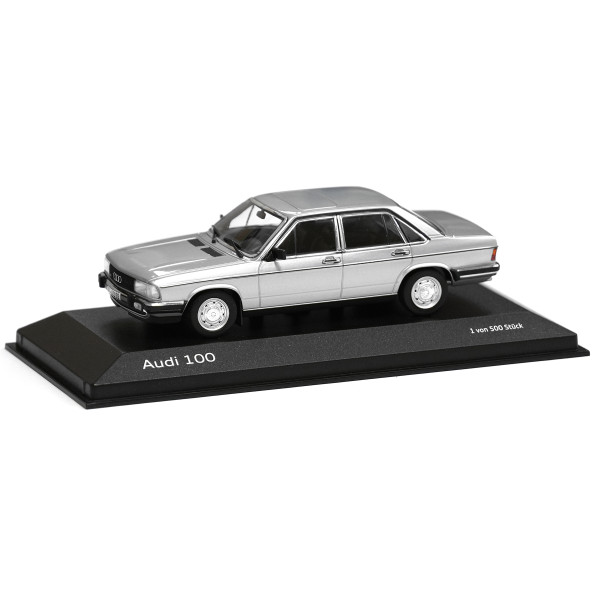 Audi 100 C2 Modellauto 1:43 Miniatur Modell silber A5-5788