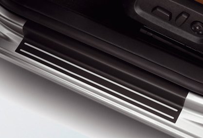 VW Golf 6 Einstiegsleisten Folie, schwarz silber  ahw-shop - VW AUDI  Original Ersatzteile und Zubehör