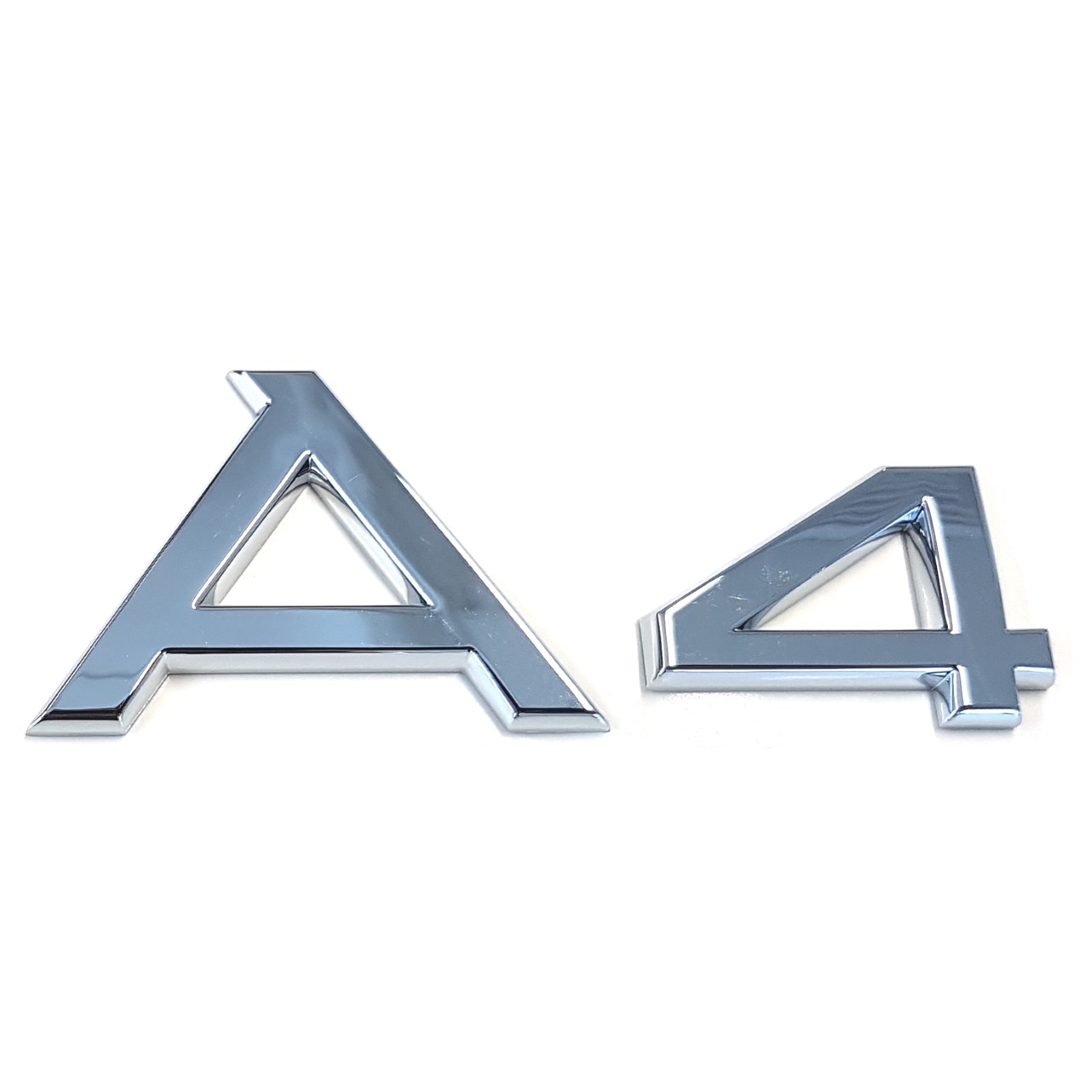 Original Audi Schriftzug A4 Emblem Logo Aufkleber Modellbezeichnung chrom  glänzend 8H08537412ZZ